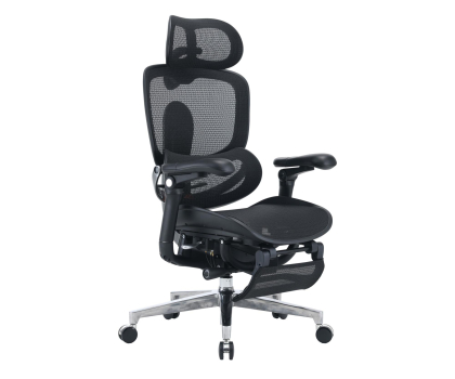 Fotel gamingowy Sihoo DORO C500 V2 Ultra czarny z podnóżkiem